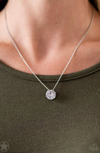 Cargar imagen en el visor de la galería, Paparazzi 💜 &quot;What a Gem&quot; -- White Rhinestone Necklace
