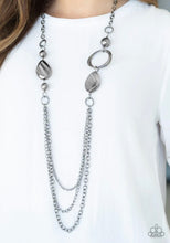 Load image into Gallery viewer, Paparazzi 💜 &quot;Rebels Have More Fun&quot; -- Gunmetal Necklace
