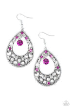 Load image into Gallery viewer, Paparazzi 💜 &quot;Gotta Get That Glow&quot; -- Pink/Silver Earrings
