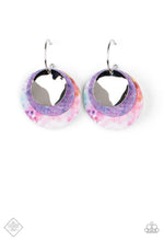 Load image into Gallery viewer, Paparazzi 💜 &quot;Ride or Tie-Dye&quot; -- Multi-Color Hoop Earrings
