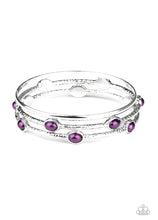 Cargar imagen en el visor de la galería, Paparazzi 💜 &quot;Bangle Belle&quot; -- Purple Bracelets
