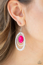 Load image into Gallery viewer, Paparazzi 💜 &quot;Seaside Spinster&quot; -- Pink Earrings
