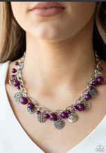 Cargar imagen en el visor de la galería, Paparazzi 💜 &quot;Guru Gardens&quot; -- Purple Necklace
