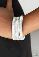 Charger l&#39;image dans la galerie, Paparazzi 💜 &quot;Dangerously Drama Queen&quot; -- White Urban Bracelet
