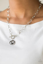 Cargar imagen en el visor de la galería, Paparazzi 💜 &quot;She Sparkles On&quot; -- Silver/Hematite Necklace
