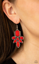 Load image into Gallery viewer, Paparazzi 💜 Vacay Vixen - Red Earrings
