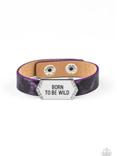 Cargar imagen en el visor de la galería, Paparazzi 💜 &quot;Born To Be Wild&quot; -- Purple Urban Bracelet
