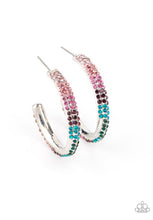 Charger l&#39;image dans la galerie, Paparazzi 💜 &quot;Trail of Twinkle&quot; -- Multi-Color Hoop Earrings
