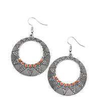 Load image into Gallery viewer, Paparazzi 💜 Adobe Dusk - Orange Earrings
