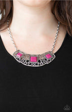 Cargar imagen en el visor de la galería, Paparazzi 💜 &quot;Feeling Inde-PENDANT&quot; -- Pink Necklace
