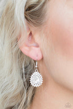 Load image into Gallery viewer, Paparazzi 💜 &quot;Star-Crossed Starlet&quot; -- White Earrings
