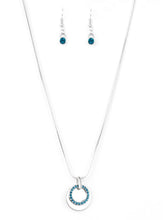 Charger l&#39;image dans la galerie, Paparazzi 💜 Front and CENTERED - Blue  Necklace
