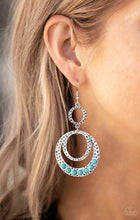 Cargar imagen en el visor de la galería, Paparazzi 💜 &quot;Dizzying Desert&quot; -- Blue Earrings
