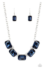 Load image into Gallery viewer, Paparazzi 💜 &quot;Deep-Freeze Diva&quot; -- Blue Rhinestone Necklace
