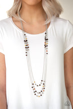 Lade das Bild in den Galerie-Viewer, Paparazzi 💜 &quot;Seasonal Sensation&quot; -- multi Brown/Orange/Yellow Necklace
