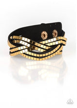 Cargar imagen en el visor de la galería, Paparazzi 💜 &quot;Looking for Trouble&quot; -- Gold Wrap Bracelet
