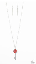 Charger l&#39;image dans la galerie, Paparazzi 💜 &quot;Key Keepsake&quot; -- Red Necklace
