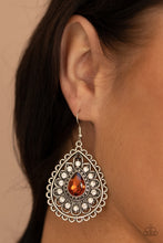 Load image into Gallery viewer, Paparazzi 💜 &quot;Eat, Drink, and BEAM Merry&quot; -- Brown Earrings
