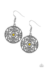 Load image into Gallery viewer, Paparazzi 💜 &quot;Rochester Royale&quot; -- Silver/Yellow Earrings
