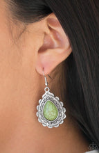 Load image into Gallery viewer, Paparazzi 💜 &quot;Mesa Mustang&quot; -- Green Earrings
