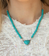 Load image into Gallery viewer, Paparazzi 💜 Country Sweetheart - Blue  Necklace
