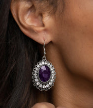 Load image into Gallery viewer, Paparazzi 💜 GLACIAL GARDENS - PURPLE Earrings
