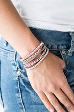 Cargar imagen en el visor de la galería, Paparazzi 💜 &quot;Fashion Fiend&quot; -- Red Wrap Bracelet
