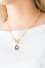 Load image into Gallery viewer, Paparazzi 💜 &quot;So Sorority&quot; -- Gray/Gold Necklace
