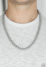 Cargar imagen en el visor de la galería, Paparazzi 💜 &quot;Big Talker&quot; -- Silver Urban Necklace
