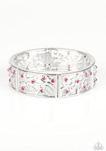 Load image into Gallery viewer, Paparazzi 💜 &quot;Yours and VINE&quot; -- Silver/Pink Bracelet
