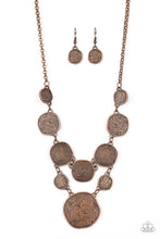 Load image into Gallery viewer, Paparazzi 💜 &quot;Metallic Patchwork&quot; -- Copper Necklace
