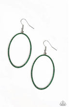 Lade das Bild in den Galerie-Viewer, Paparazzi 💜 &quot;Dazzle On Demand&quot; -- Green Earrings
