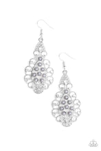 Load image into Gallery viewer, Paparazzi 💜 &quot;Sprinkle On the Sparkle&quot; -- Silver/White Earrings
