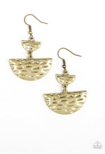 Load image into Gallery viewer, Paparazzi 💜 &quot;Triassic Triangles&quot; -- Brass Earrings
