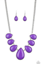 Charger l&#39;image dans la galerie, Paparazzi 💜 &quot;Drop Zone&quot; -- Purple Necklace
