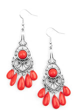 Load image into Gallery viewer, Paparazzi 💜 Fruity Tropics - Red  Earrings
