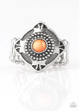 Charger l&#39;image dans la galerie, Paparazzi 💜 &quot;Four Corner Fashion&quot; -- Orange Ring
