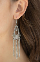 Load image into Gallery viewer, Paparazzi 💜 &quot;Insane Chain&quot; -- Silver Earrings
