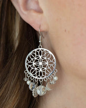 Load image into Gallery viewer, Paparazzi 💜 Garden Dreamcatcher - White Earrings
