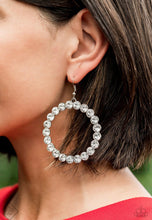 Load image into Gallery viewer, Paparazzi 💜 &quot;Welcome to the GLAM-boree&quot; -- White Earrings
