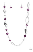 Cargar imagen en el visor de la galería, Paparazzi 💜 &quot;All About Me&quot; -- Purple/Silver Necklace
