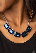 Load image into Gallery viewer, Paparazzi 💜 &quot;Deep-Freeze Diva&quot; -- Blue Rhinestone Necklace
