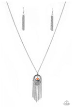 Load image into Gallery viewer, Paparazzi 💜 “Western Weather” -- Silver/Orange Necklace
