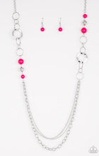 Cargar imagen en el visor de la galería, Paparazzi 💜 &quot;Modern Motley&quot; -- Pink/Silver Necklace
