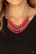 Load image into Gallery viewer, Paparazzi 💜 &quot;Jubilant Jingle&quot; -- Red Necklace
