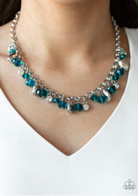 Load image into Gallery viewer, Paparazzi 💜 &quot;Downstage Dazzle&quot; -- Blue Necklace
