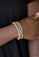 Load image into Gallery viewer, Paparazzi 💜 &quot;Immeasurably Infinite&quot; -- Brown/Silver Bracelets
