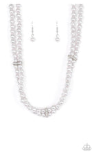 Load image into Gallery viewer, Paparazzi 💜 &quot;Put on Your Party Dress&quot; -- Silver Pearl Necklace
