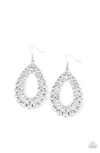 Load image into Gallery viewer, Paparazzi 💜 &quot;Glacial Glaze&quot; -- White Earrings
