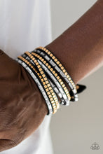 Load image into Gallery viewer, Paparazzi 💜 &quot;This Time With Attitude&quot; -- Black Wrap Bracelet
